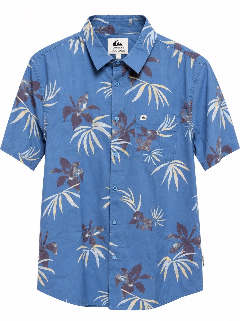 NWT Quiksilver Apero Classic Blue Tropical Shirt Men’s L